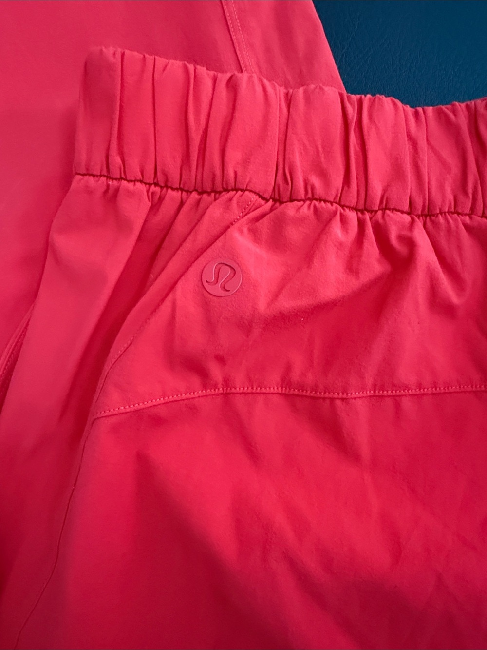 Lululemon Red Crop Pant Elastic Waist - Picture 7 of 10
